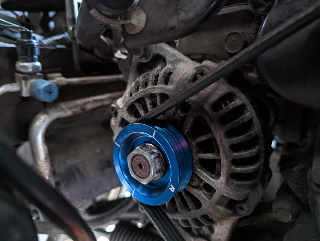 MX-5 Miata Billet Aluminum Alternator And Water Pump Pulley *Set Of 2 Pullies*