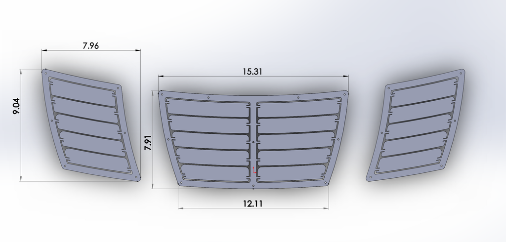 MK7 Golf GTI/R Hood Vent and Fender Vent Combo