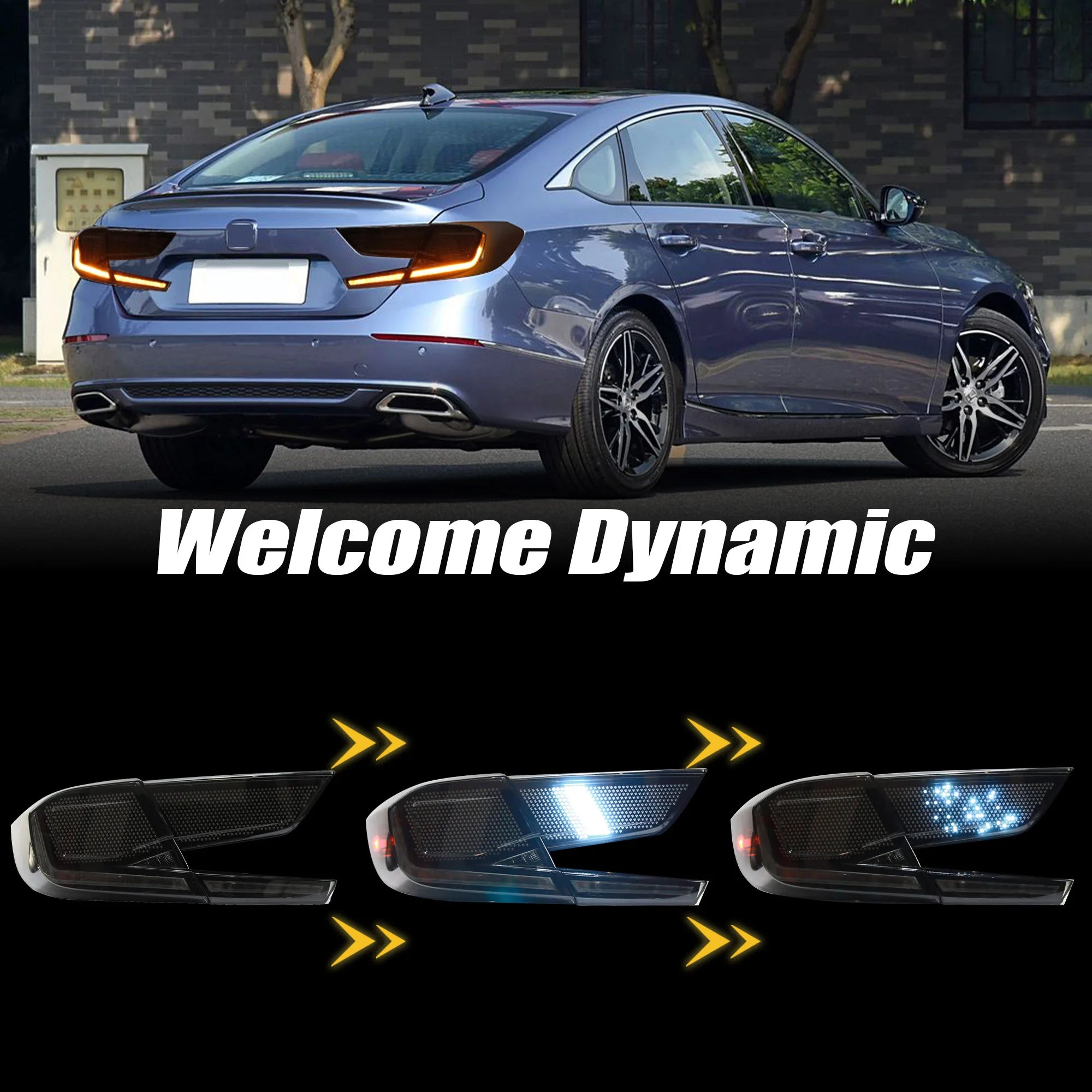 LED Rear Taillights For Honda 10th Accord 18-22
