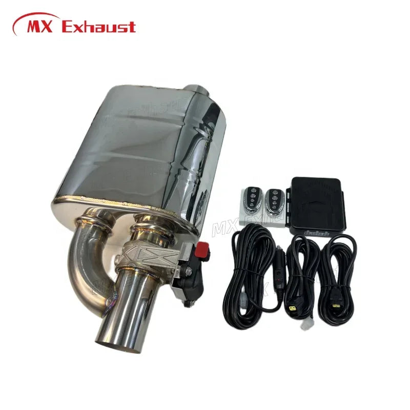 (2 muffler) 2.5" dual Electric valve exhaust muffler for Base - A-Spec Integra