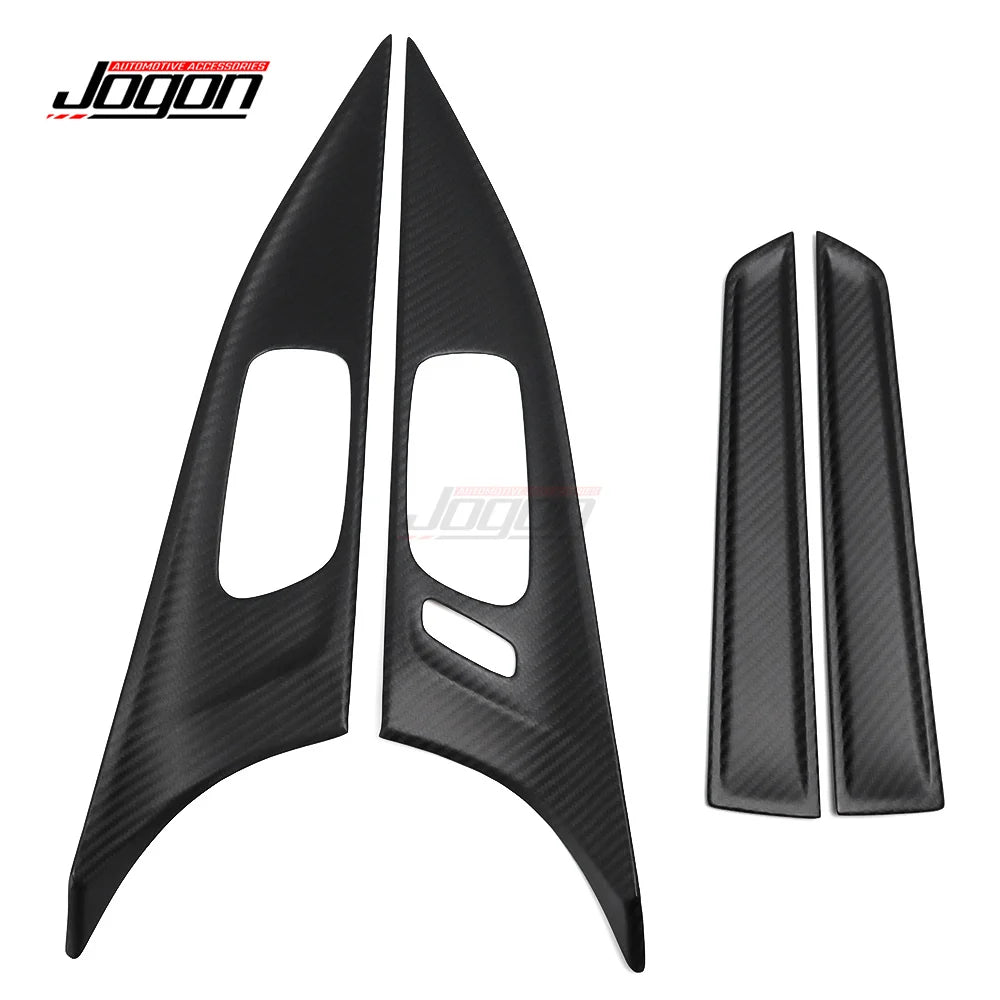 For Acura Integra DE4 DE5 Type S 2023+ Real Carbon Fiber Interior Door Handle Cover Lock Console Panel Protection Trim