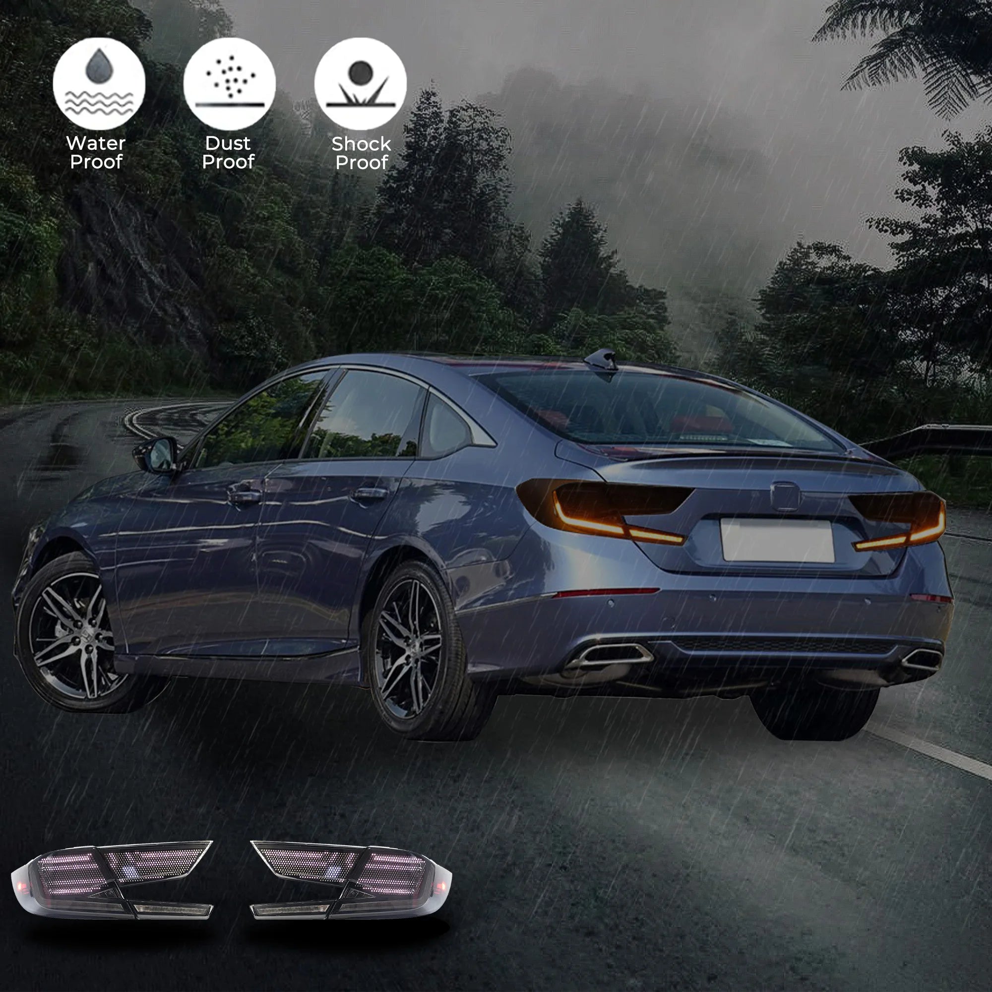 LED Rear Taillights For Honda 10th Accord 18-22