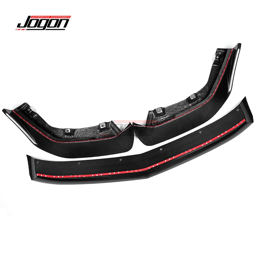For Acura Integra Type S 2023 2024 2025 Carbon Fiber Exterior Car Front Bumper Lip Spiltters Protector Cover Trim Accessories