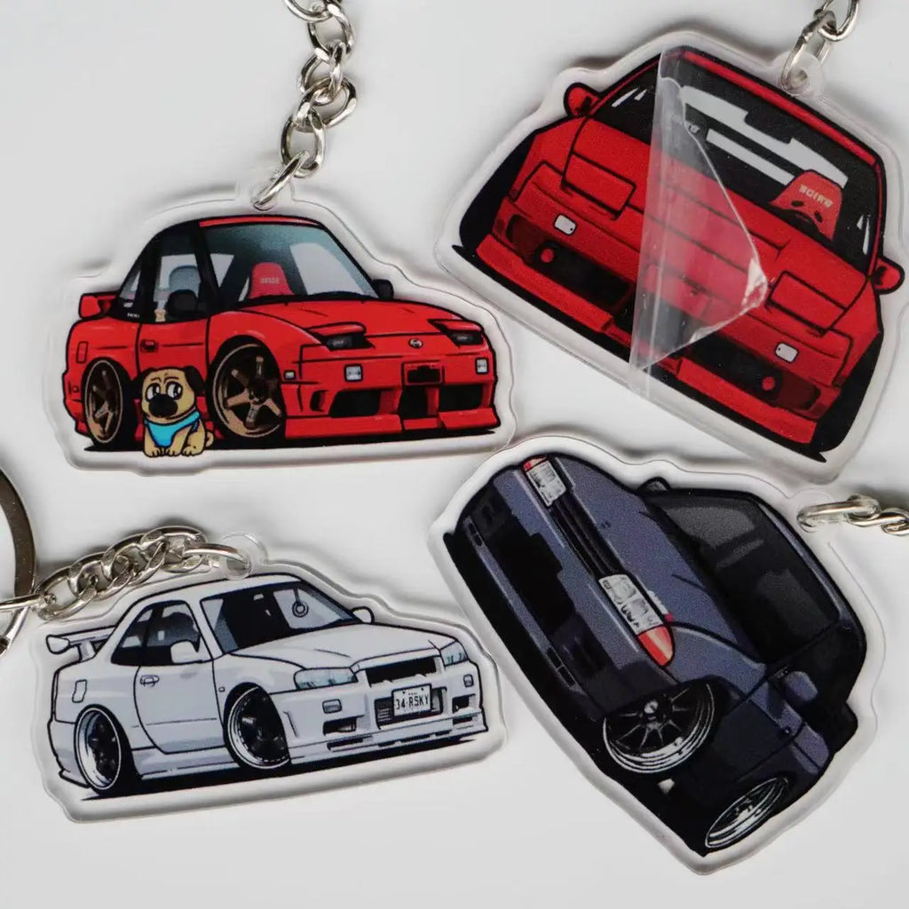 JDM Cartoon Acrylic Keychain