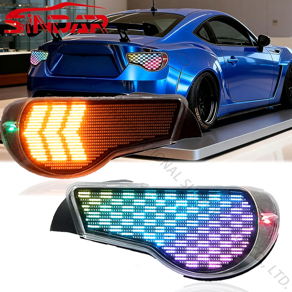 Digital Taillights for Toyota GT86 and Subaru BRZ GT86 2012-2023 RGB