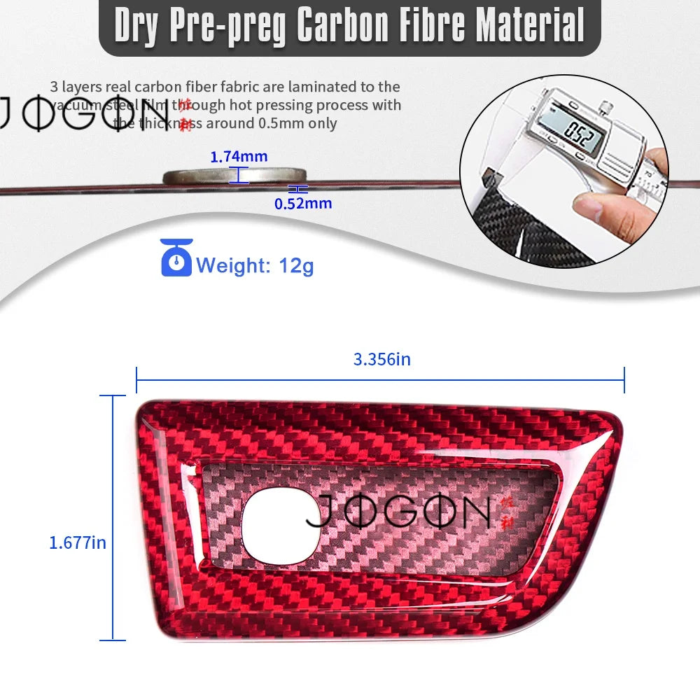 Carbon Fiber 5-Button Remote Key Fob Car Key Case Shell Cover Trim For Acura MDX RDX TLX Integra Type-S A-Spec 2023 2024 2025