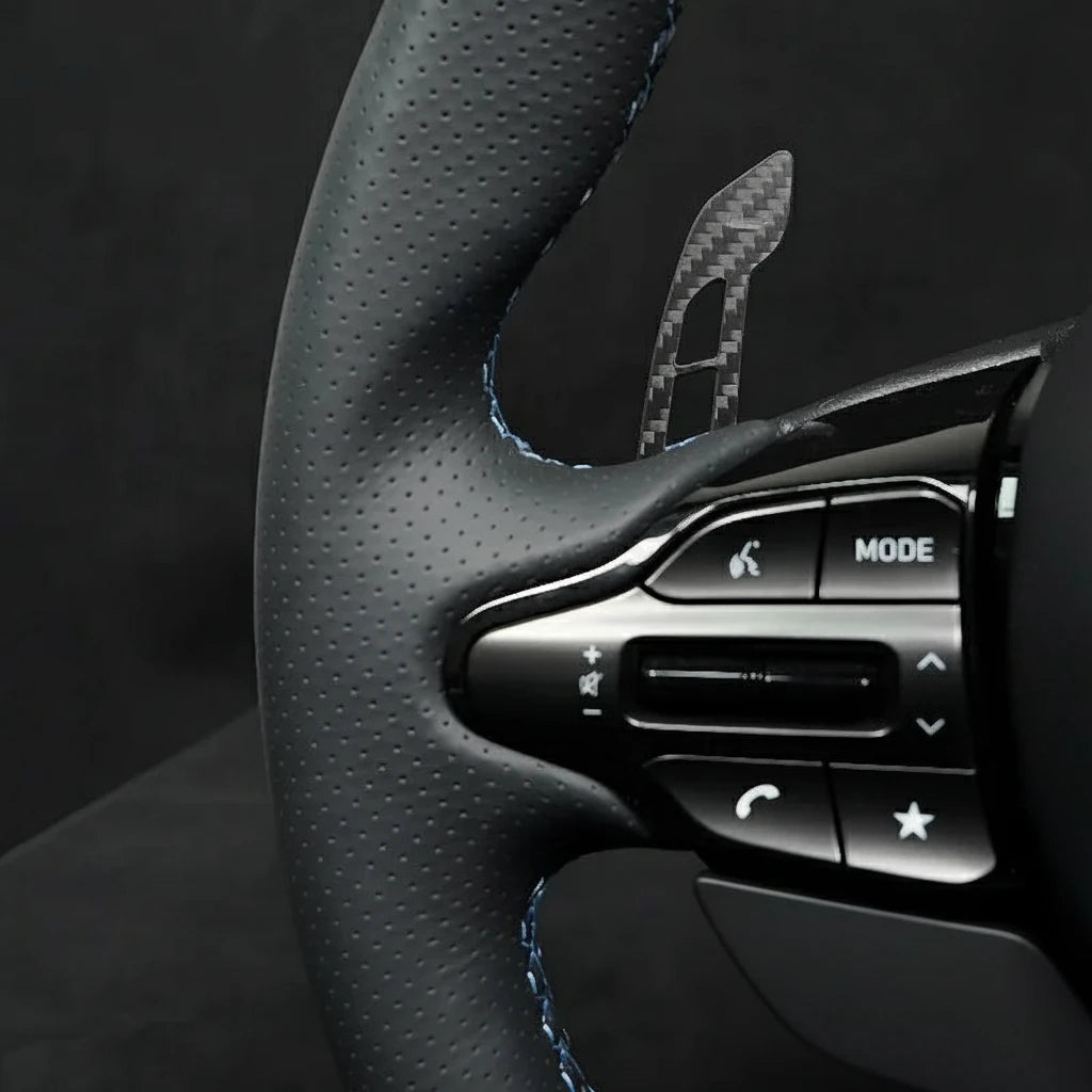 Hyundai Elantra N Magnetic Real Carbon Fiber Shift Paddles Replacement